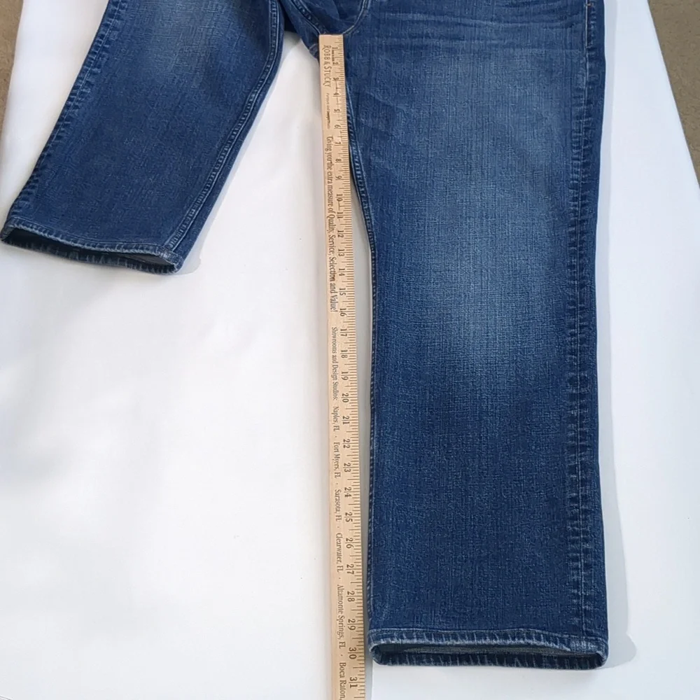 Hudson Byron Straight 5 Pocket Medium Wash Stretch Jean Sz 38